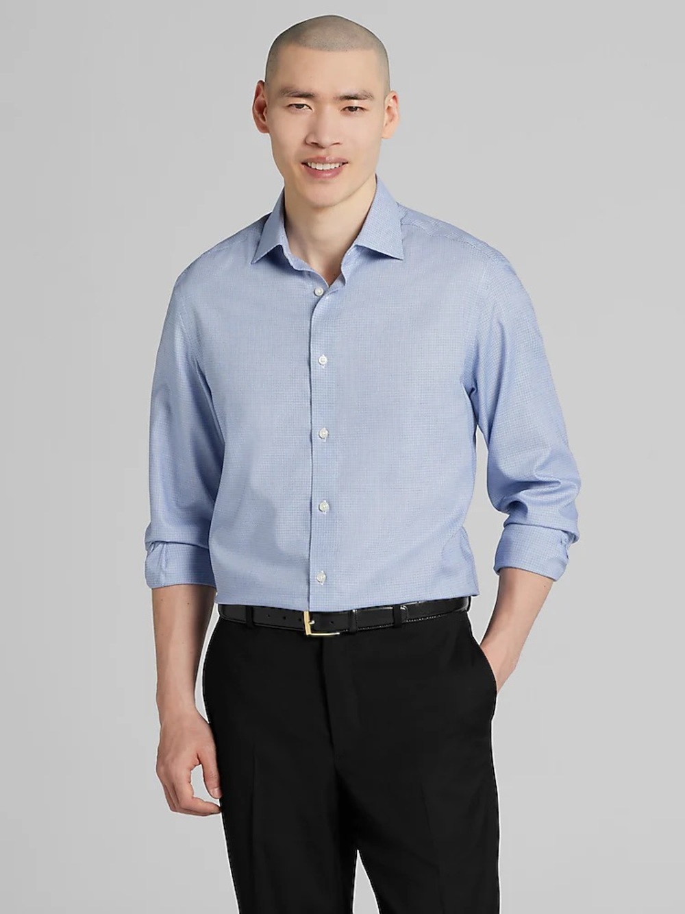 Joseph Abboud Solid Textured Dress Shirt 3x